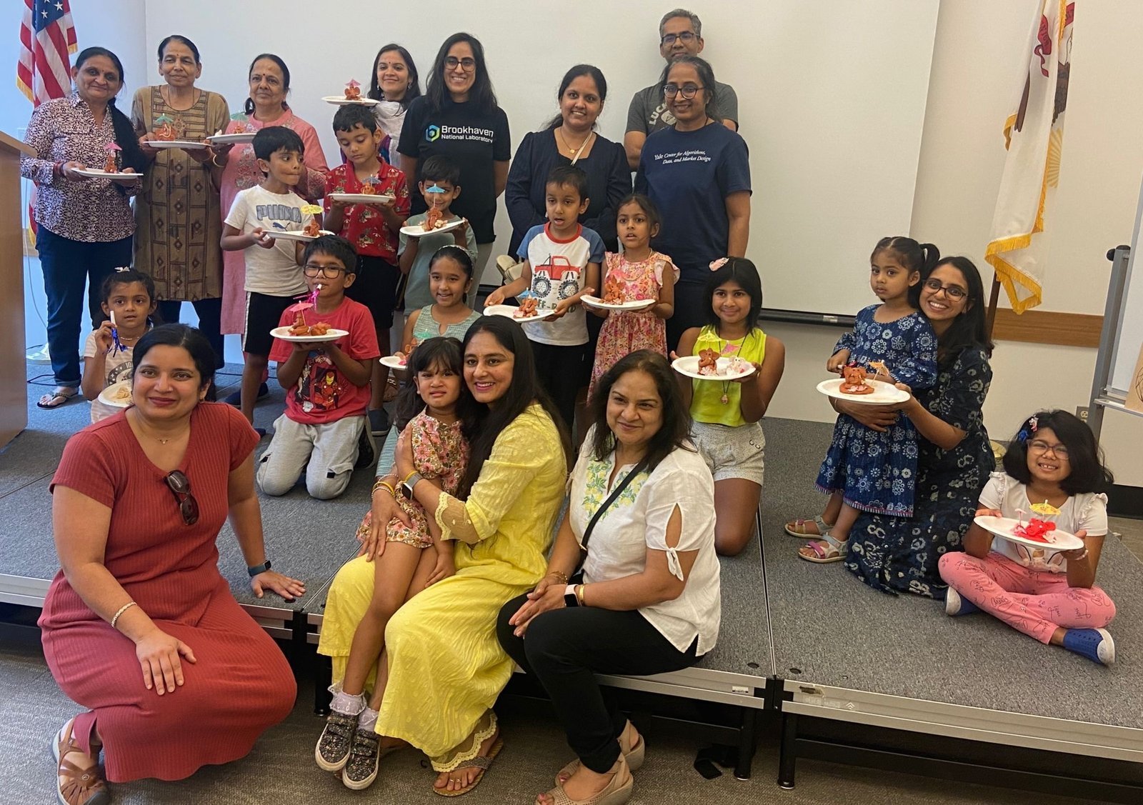 Families gathered at the Mela: Bachpan Unfiltered community festival at the Asian American Cultural Center, UIUC